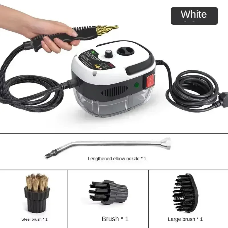 Portable Handheld Steam Cleaner High Temperature Pressurized Steam Cleaning Machine With Brush Heads For Kitchen Car