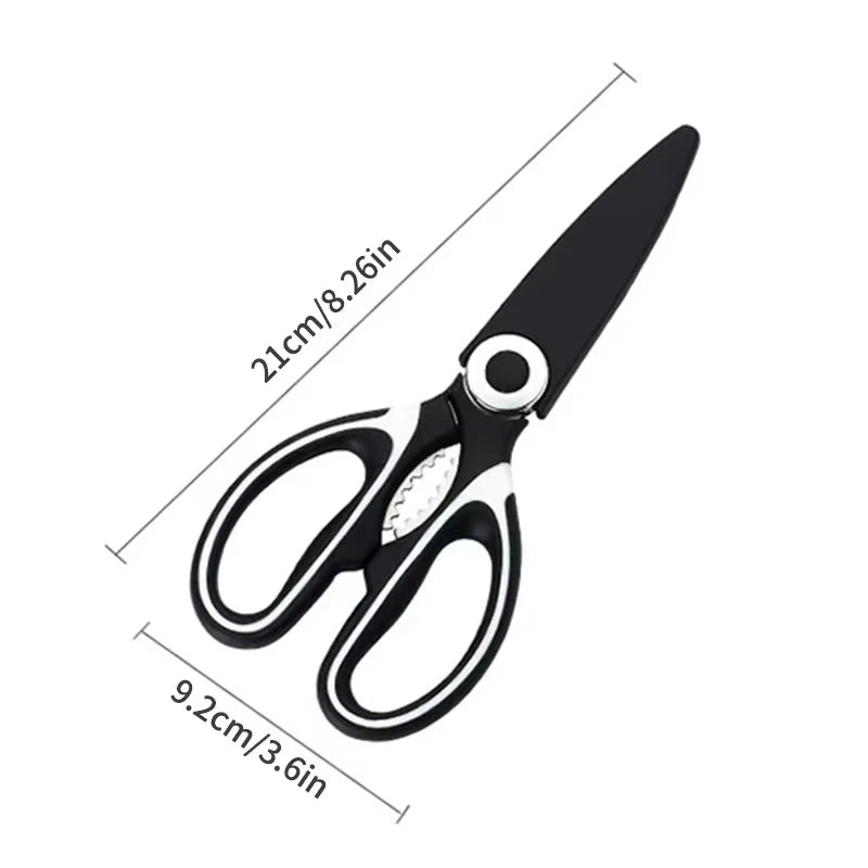 Multifunctional Kitchen Scissors Household Kill Fish Cut Vegetables Roast Broiler Bone Scissors Stainless Steel Scissors