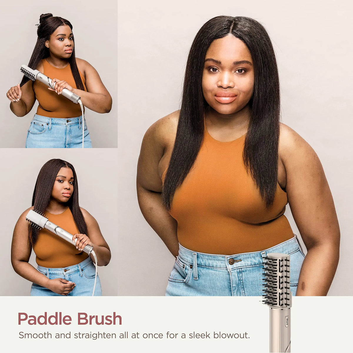 Shark HD430 5-in-1 Negative Ion Hair Dryer Salon Hair Curler Hair Straightener Comb Multifunctional Household  Original  Stone