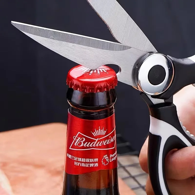 Multifunctional Kitchen Scissors Household Kill Fish Cut Vegetables Roast Broiler Bone Scissors Stainless Steel Scissors